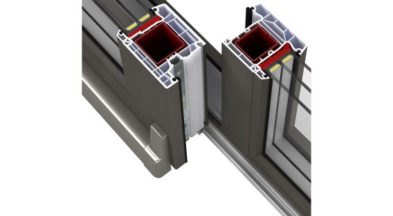 Uși culisant-batante din PVC - PSK/PATIO