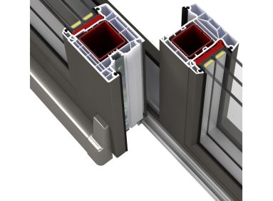 Uși culisant-batante din PVC - PSK/PATIO