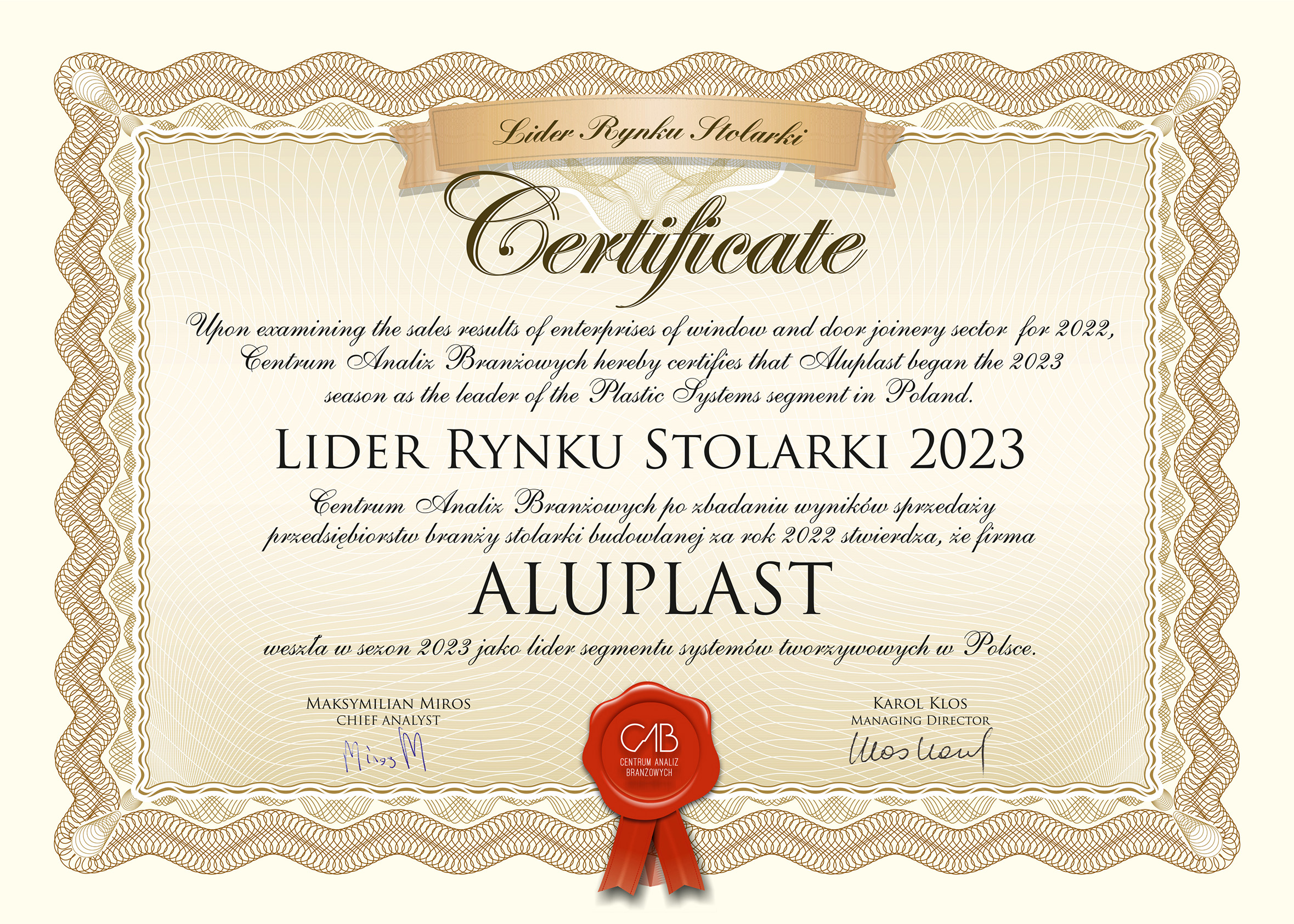 aluplast_okna_pcv_certyfikat